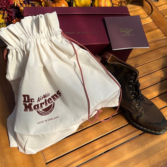 RARE NWT/Box Dr. Martens Pascal Olive & Dark Tan Camo+Abandon. England. US 10M - Picture 2 of 16